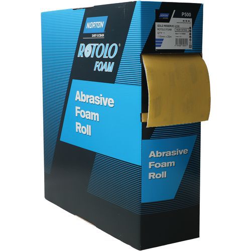 Rouleau Abrasif Mousse Gold Reserve A296 Ã˜115x25mmm Grain 500