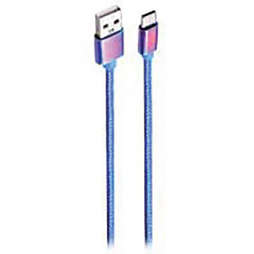 Câble Usb-c Connecteurs Iridium - Bleu