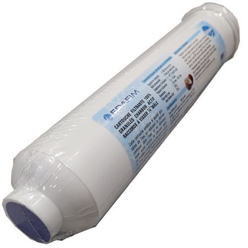 Edafim - Filtre en ligne 11 000 L eau froide 1/4 femelle - Emballage recyclable