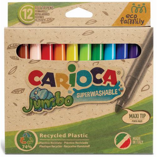 Pot de 72 feutres de coloriage triangulaires pointe ogive assortis Pot de 72 feutres de coloriage triangulaires pointe ogive assortis