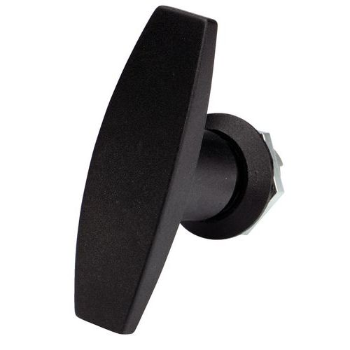 Poignee T Polyamide Noir Sans Came Sans Barillet