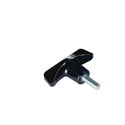 Poignée en T industrielle L90 - Tige M10x30 - 90mm - Traction 1000N - Résistante - Quincaillerie