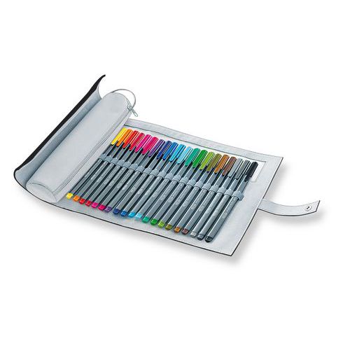 Etui Rigide 20 Feutres Triplus Fineliner Avec 1 Trousse