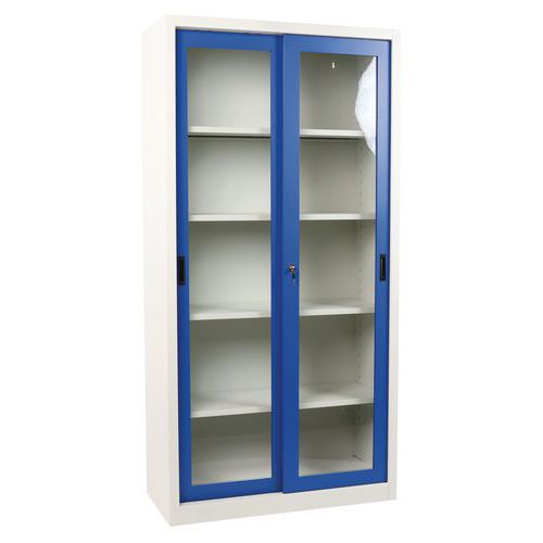 Armoire Mono P. Couliss Transp Xh2000xp450 Mm Gris/bleu L100
