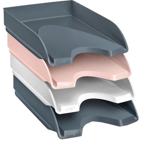 Lot De 4 Corbeilles à Courrier Minéral Assorties - Cep