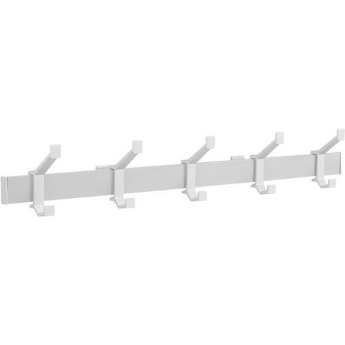 Portemanteau Mural Gris Largeur:73 Cm Mat.:aluminium