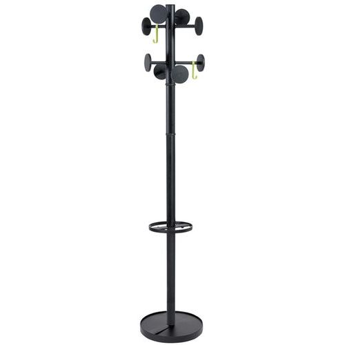 Portemanteau Stan En Acier Abs / Noir - 8 Patères