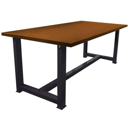 Anjou Tolerie - Établi Fixe Hêtre Multiplis - 1500x750x840mm - Charge 1500kg - Anthracite - Mobilier d'atelier robuste