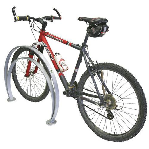 Support Pour 2 Roues Oméga Acier Zingué - Gris 9006