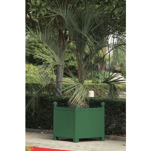 Bac Orangerie Vert Finition Sphère 47x47 Cm