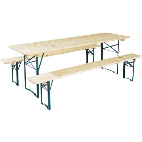 Table pliante Festival 220x70 cm - Mobilier d'extérieur résistant et pratique