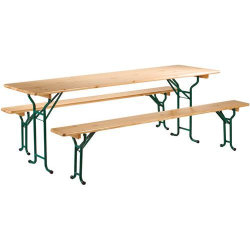 Table pliante Konvivial 80 cm - Mobilier d'extérieur robuste et pratique - Idéale pour vos réceptions