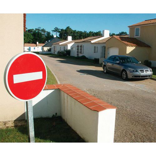 Poteau 80x40 Acier Galvanisé Long 3,5m - Robuste et Durable - Idéal Voirie