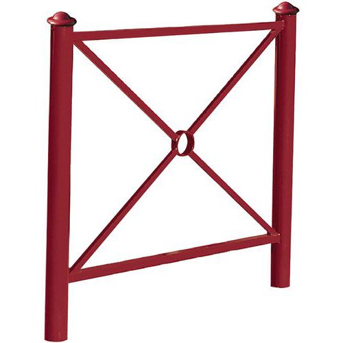 Barrière Province Agora 1,57m Bordeaux - Hauteur 124mm - Robuste et Durable - Idéale Voirie