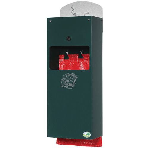 Distrib. Sacs Hygiène Canine Ds4 Cendrier Seau Vert Mousse