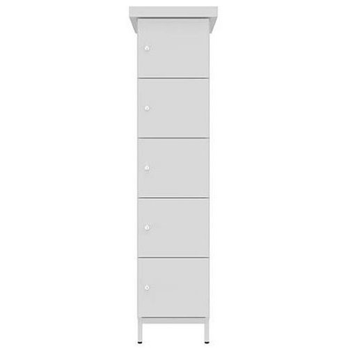 Armoire Extérieure Électrifiée À 5 Casiers Bordeaux Ral 3005