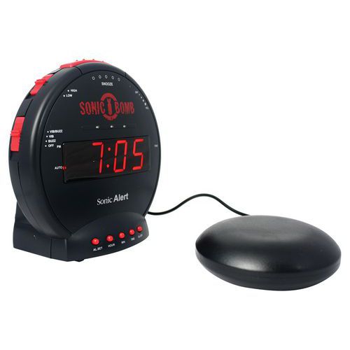 Réveil amplifié vibreur Sonic Bomb SBB500SS - Geemarc Réveil amplifié vibreur Sonic Bomb SBB500SS - Geemarc
