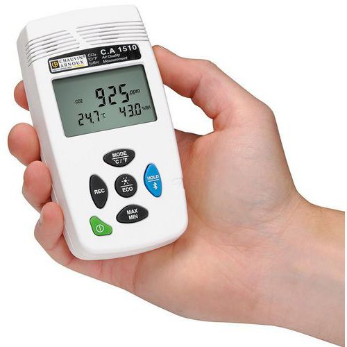 Ca1510 Mesure Co2/tÂ°/rh Enregistreur Noir