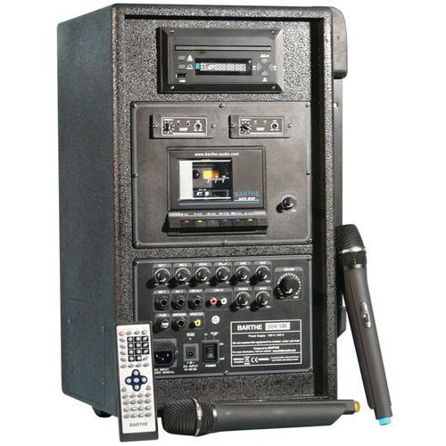 Sonorisation Barthe 120w Cd/k7 2 Micros Main
