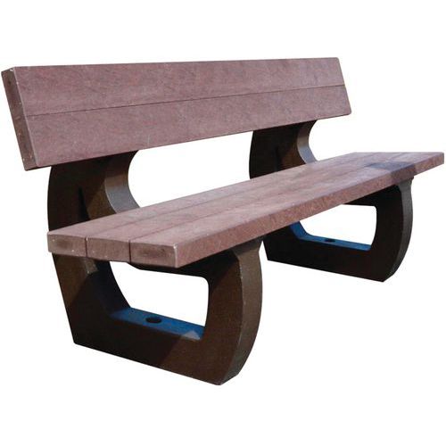Banc Parc 180 Cm - Livré Monté - Marron