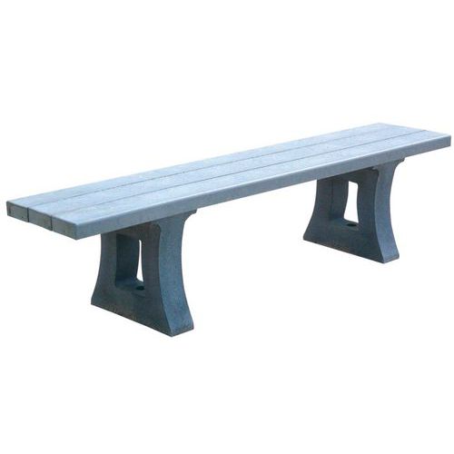 Banquette Parc Long 180 Cm - Livrée Montée - Gris