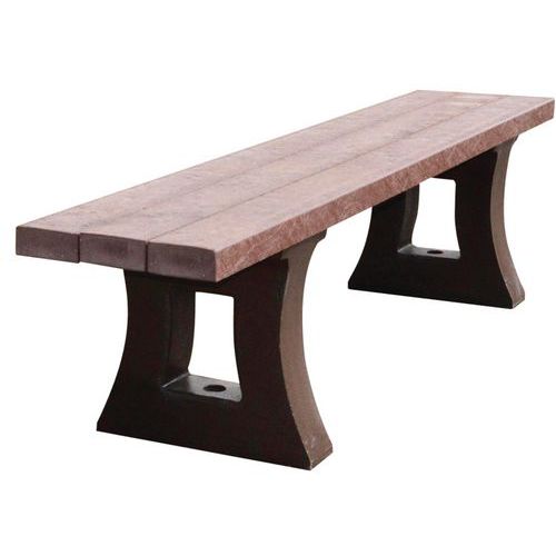 Banquette Parc Long 180 Cm - Livrée Montée - Marron