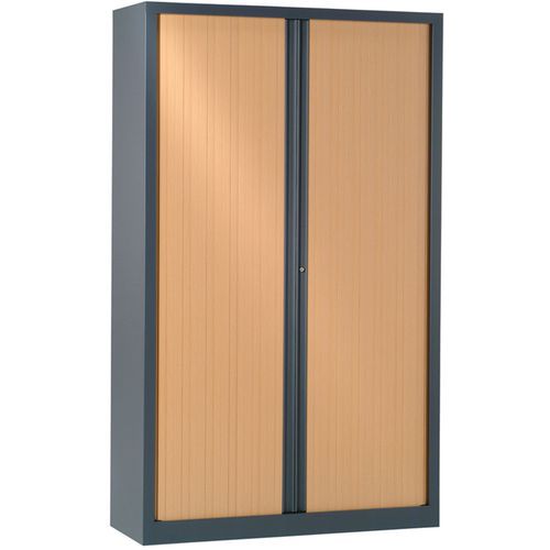 Armoire Prehen.tte Haut. 198x100 Cm T.1781 Hêtre/anthracite