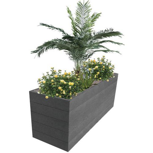 Jardinière Espace 150x60x55 Cm - Gris