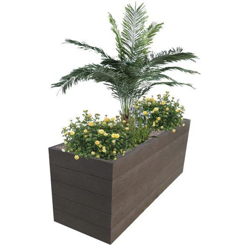 Jardinière Espace 150x60x55 Cm - Marron