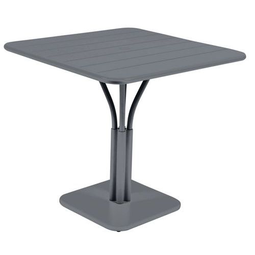 Guéridon Luxembourg 80x80 Carbone Noir - Table de jardin design et résistante