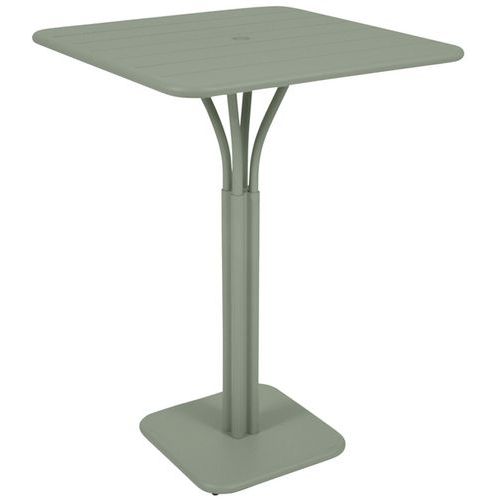 Guéridon haut Luxembourg 80x80 Gris Aluminium - Hauteur 105cm - Design & Durable