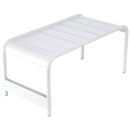 Grande Table Basse Banc De Jardin Luxembourg Blanc Coton