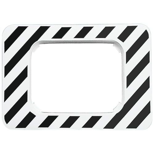 Miroir de sécurité d'agglomération Rectangle 1110x900mm Polymir Extérieur Blanc/Noir