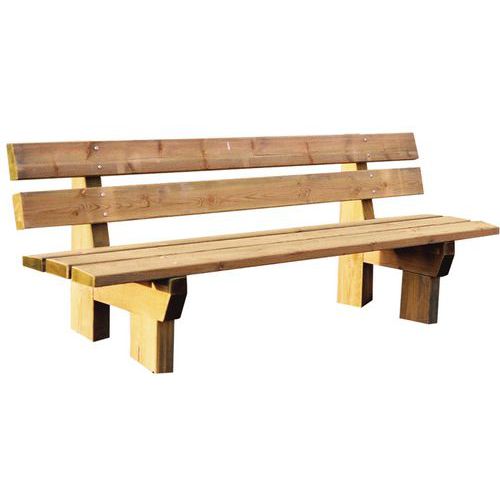Banc Morvan en pin naturel longueur 195 cm Banc Morvan en pin naturel longueur 195 cm