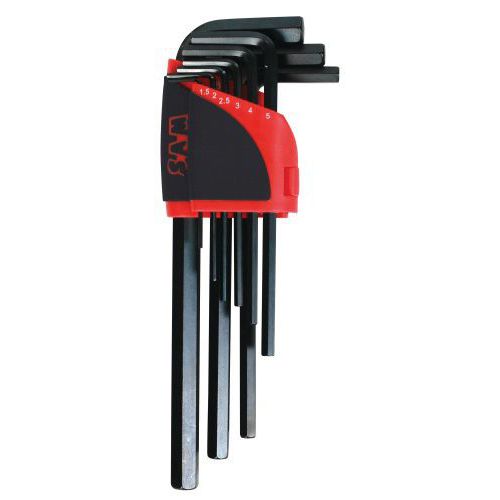 Ratelier 9 Cles Males Longues 6 Pans 15 à 10mm