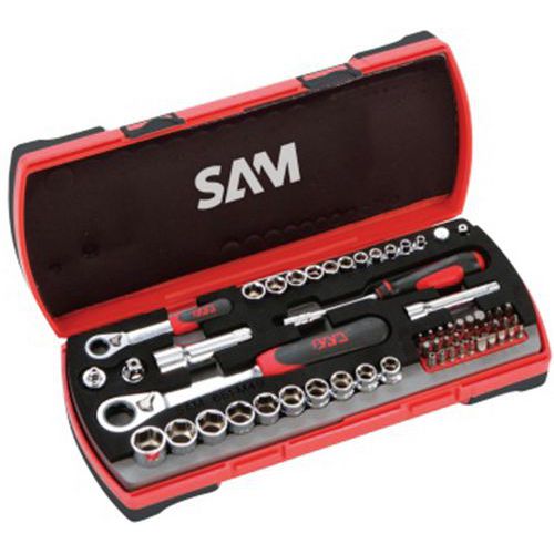 Coffret cliquets et douilles traversantes Coffret cliquets et douilles traversantes