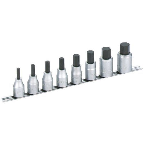 Rack 8 douilles tournevis 1/2'' - 6 pans Rack 8 douilles tournevis 1/2'' - 6 pans