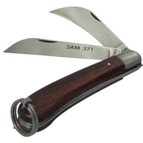 Couteau Pour Electricien 2 Lames Avec Clip Inox Fme