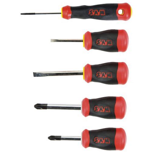 Jeu De 5 Tournevis Bi-matiere Tom Pouce Fente Et Phillips