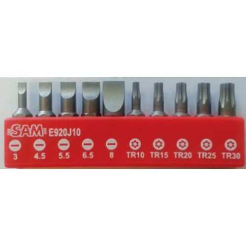 Jeu 10 Embouts Vissage Pour Materiaux Durs Fente - Torx