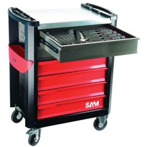 Servante servi-630nz 6 tiroirs modules mousse + 135 outils Servante servi-630nz 6 tiroirs modules mousse + 135 outils