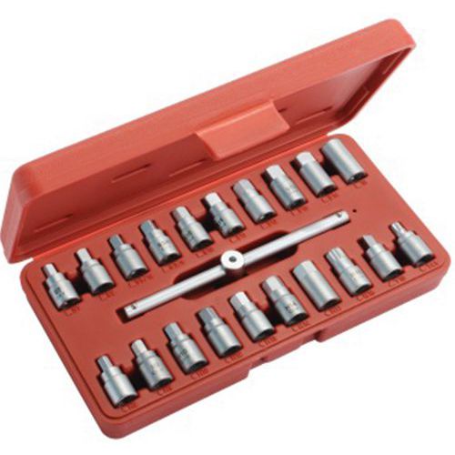 Jeu De 20 Cles 3/8 Pour Bouchon De Vidange