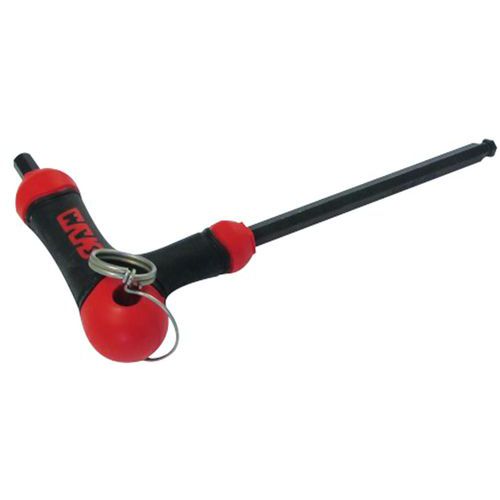 Clé Male 6 Pans Spherique Poignee L 6 Mm Avec Clip Inox Fme