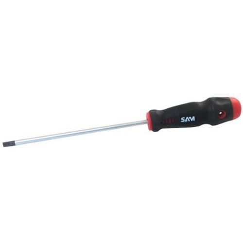 SAM - Tournevis Fente Électricien 3x50mm - Lame 50mm Traitée Bruni - Usage Vissage