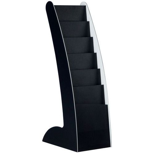 Présentoir Courbo 6 Cases 6 C. H86.3xl27 Noir