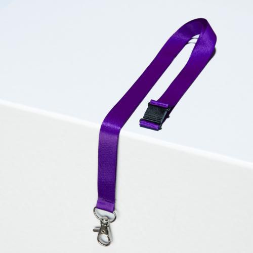 10 Tours De Cou Recyclés Violets Avec Mousqueton