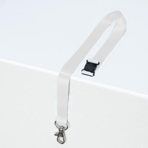 10 Tours De Cou Recyclés Blancs Avec Mousqueton