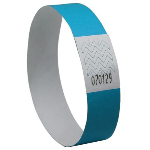 500 Bracelets Indéchirables En Papier Tyvek Bleu