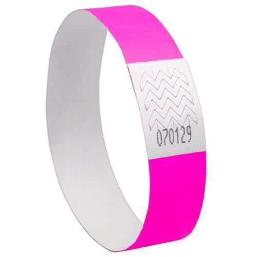 500 Bracelets Indéchirables En Papier Tyvek Rose