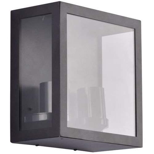 Applique Toscane 2 Lumières Rectangle En Métal Et Verre Noir